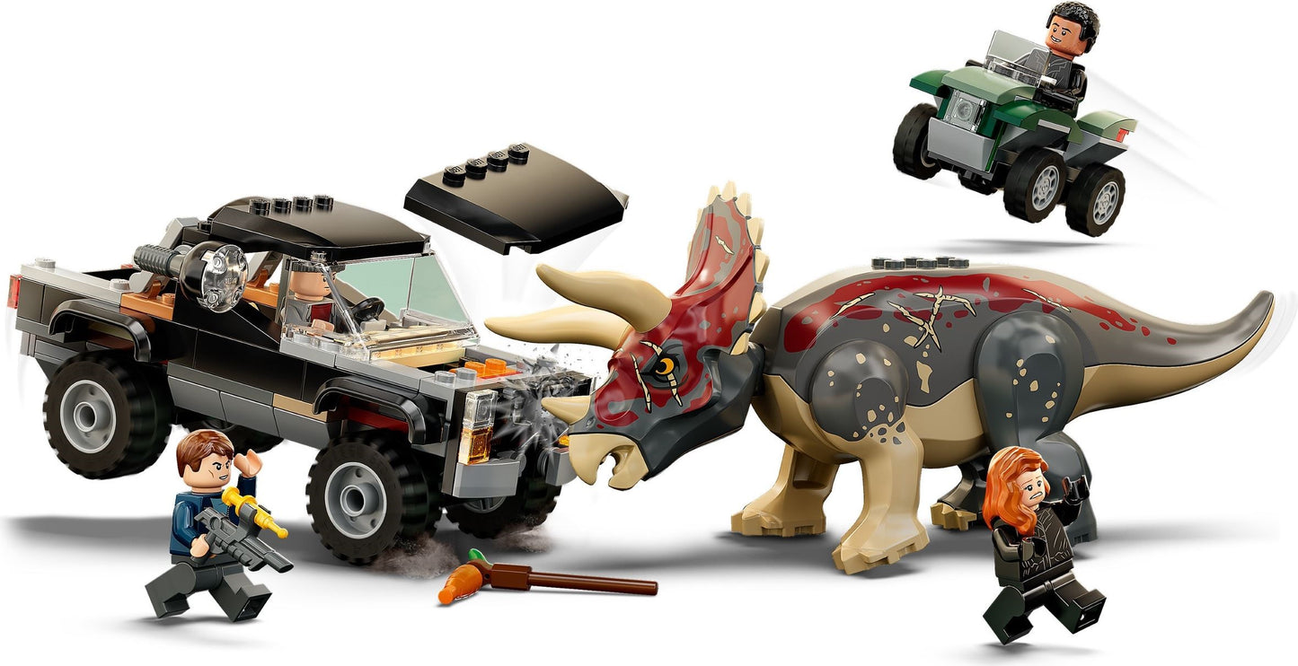 76950 Triceratops Pickup Truck Ambush