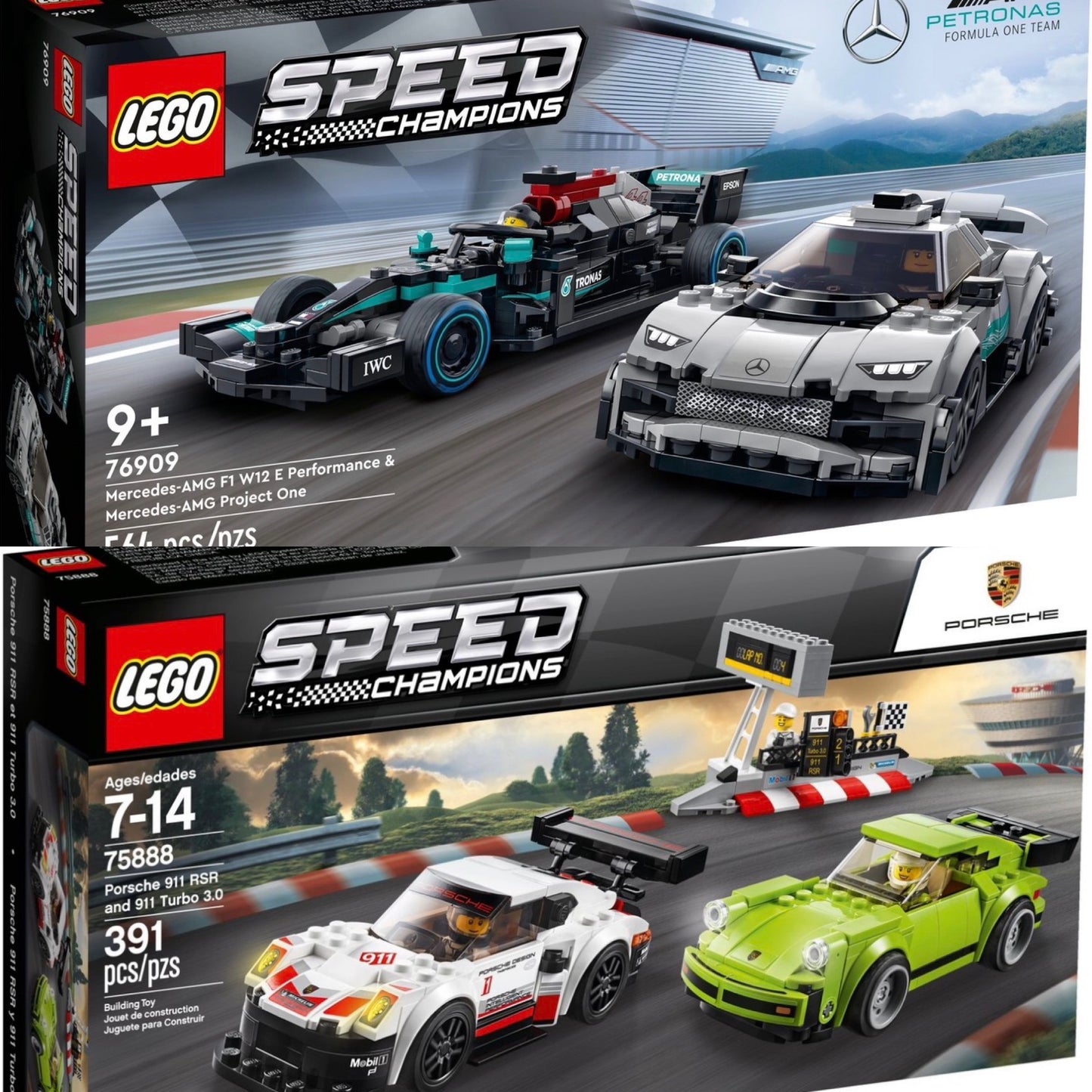 Lego Speed Champions bundle Porsche 75888 & Mercedes 76909