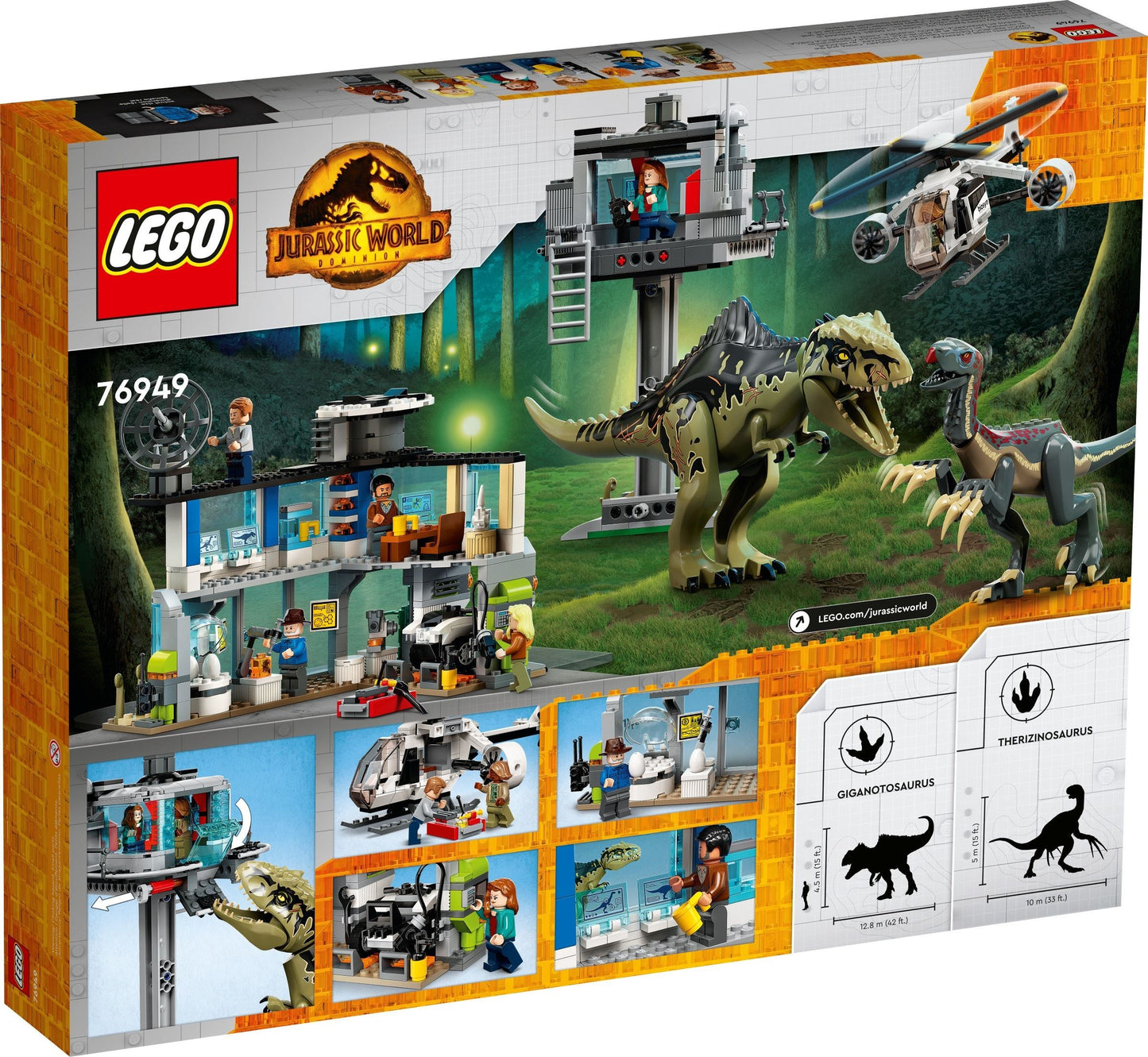 76949 Giganotosaurus & Therizinosaurus Attack