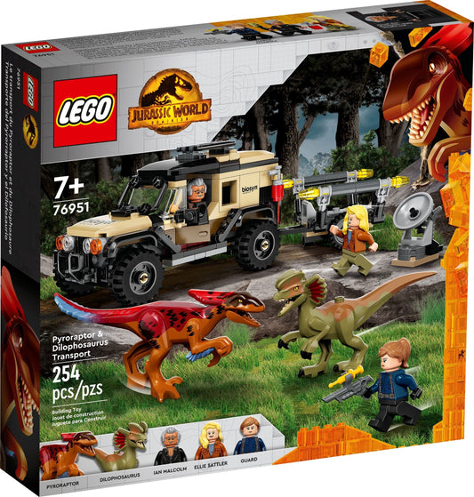 76951 Pyroraptor & Dilophosaurus Transport